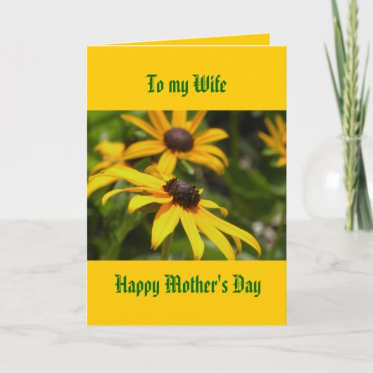 À ma femme, Bonne carte de fête des mères (Devant)