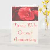 À ma femme Carte Anniversaire (Fleur jaune)