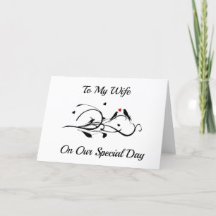 À MA **FEMME** JOLI ANNIVERSAIRE AVEC CARTE D'AMOU