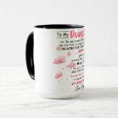 À Ma Fille Aime Papa Café Mug Meilleure fille  (Devant gauche)