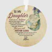 À ma fille de maman (dos)