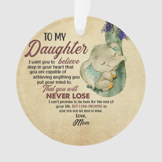 À ma fille de maman (devant)