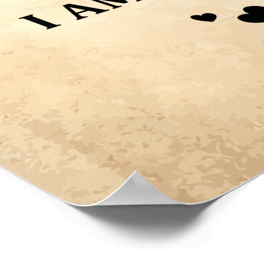 À ma fille Je suis toujours avec toi Poster (Coin)