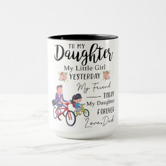À Ma Fille Mug De Café, Meilleur Cadeau Pour Fille