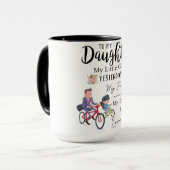 À Ma Fille Mug De Café, Meilleur Cadeau Pour Fille (Devant gauche)
