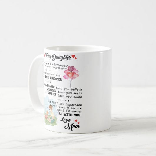 À ma fille Mug de maman (Devant gauche)