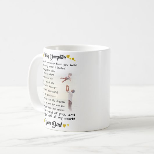 À Ma Fille Mug De Papa (Devant gauche)