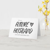 À ma future carte de Mariage du mari (Fleur jaune)