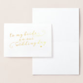 À ma mariée sur notre carte de jour de mariage (Affichage)