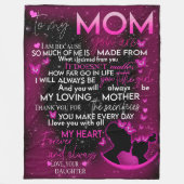 à ma mère couverture de fille, couverture pour mam (Devant)