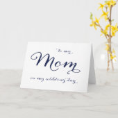 À ma mère sur ma carte de jour de mariage (Fleur jaune)