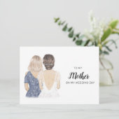 À ma mère sur ma carte de jour de mariage (Debout devant)