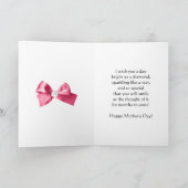 À ma mère, une carte artisanale pour la fête des m (Intérieur)