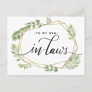 À MA nouvelle carte postale feuille verte