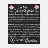 À ma petite-fille PEONY Couverture personnalisée (Devant)