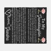 À ma petite-fille PEONY Couverture personnalisée (Devant (Horizontal))