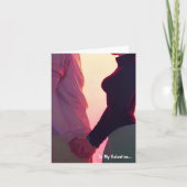 À ma Saint Valentin... Carte de vacances (Devant)