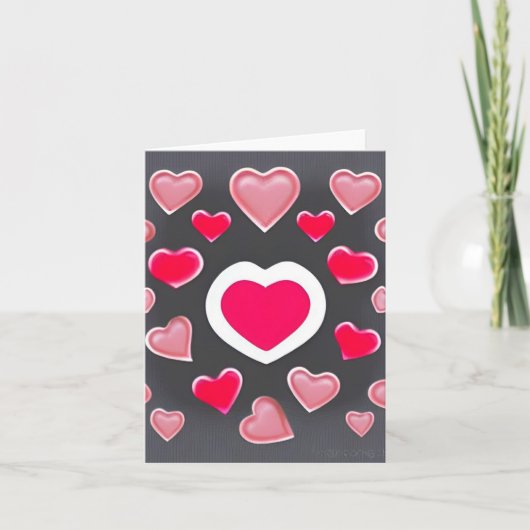 À ma Saint Valentin... Carte de vacances (Devant)