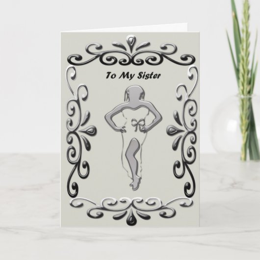 À ma soeur - carte de voeux (Devant)