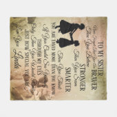 À Ma Soeur Personnalisez La Couverture En Toison (Devant (Horizontal))