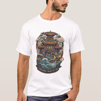 A-MA TEMPEL MACAU Basic T-shirt voor heren