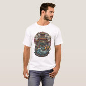 A-MA TEMPEL MACAU Basic T-shirt voor heren (Voorkant volledig)