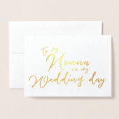 À ma Vierge sur ma carte d'huile de jour de mariag (Devant avec enveloppe)