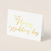 À ma Vierge sur ma carte d'huile de jour de mariag (Devant)