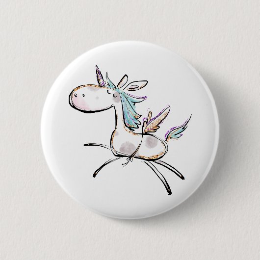 A Magical Unicorn Ronde Button 5,7 Cm (Voorkant)