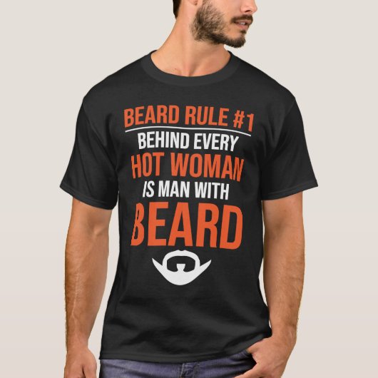 A Man With Beard T-shirt (Voorkant)