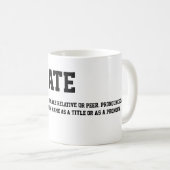 A MANGÉ la tasse de café (Devant droit)