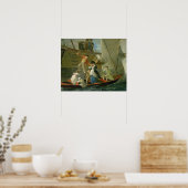 A Married Sailor's Adieu, c.1800 (olie op het pane Poster (Keuken)