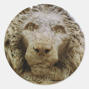 A Massa Lion Ronde Sticker