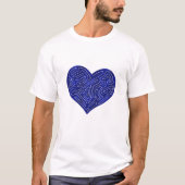 A-MAZE HEART (BLUE) T-SHIRT (Voorkant)