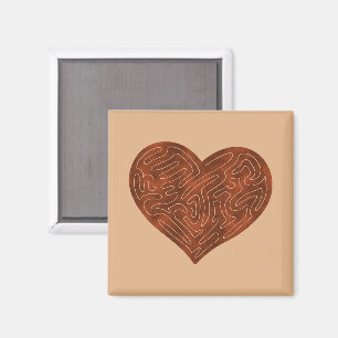 A-MAZE-ING HEART (RED) MAGNEET