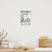 A Medieval Kitchen Poster (Keuken)