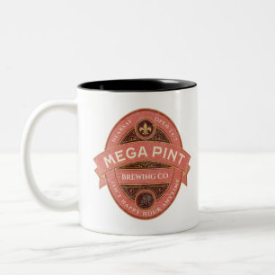 A Mega Pint Tweekleurige Koffiemok