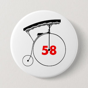 A Mere Number 58 Ronde Button 7,6 Cm