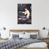 A Mermaid by J W Waterhouse, 1901 Canvas Afdruk (Insitu (Slaapkamer))