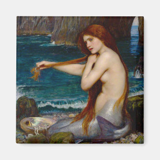 A Mermaid, c. 1900 by John Waterhouse Magneet