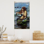 A Mermaid (studie) Poster (Keuken)