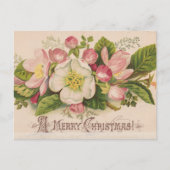 A Merry Christmas Apple Blossoms Briefkaart (Voorkant)