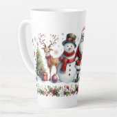 A Merry Gathering of Christmas Cheer Latte Mok (Linkerhoek)