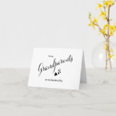 À mes grands-parents sur ma carte de jour du (Fleur jaune)