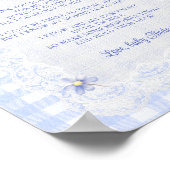 A Message From The Bump Peter Rabbit Baby Shower Poster (Hoek)