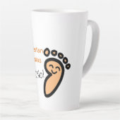 A mi me apestan las Patas Aluminium Water Bottle Latte Mok (Rechterhoek)