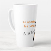 A mi me apestan las Patas Aluminium Water Bottle Latte Mok (Linkerhoek)