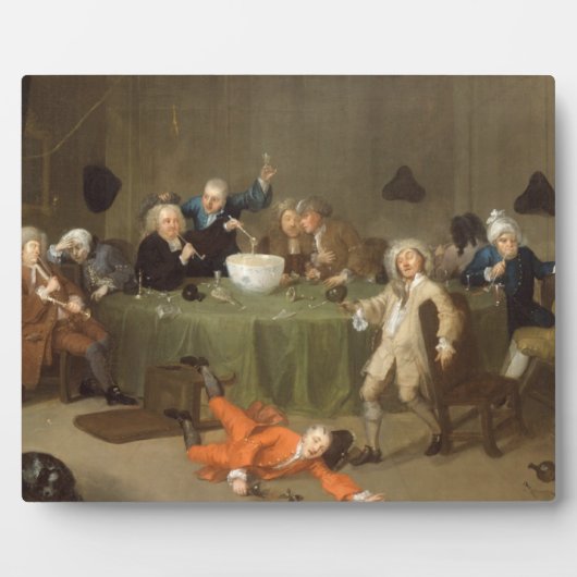 A Midnight Modern Conversation, c.1732 (olie op bl Fotoplaat (Voorkant)