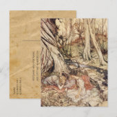 A Midsummer Night's Dream Save the Date Briefkaart (Voorkant / Achterkant)