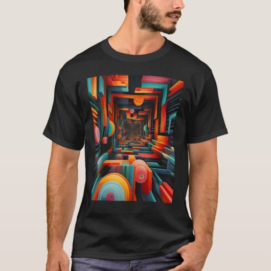 A minimalistic optical abstract artwork 1 t-shirt (Voorkant)
